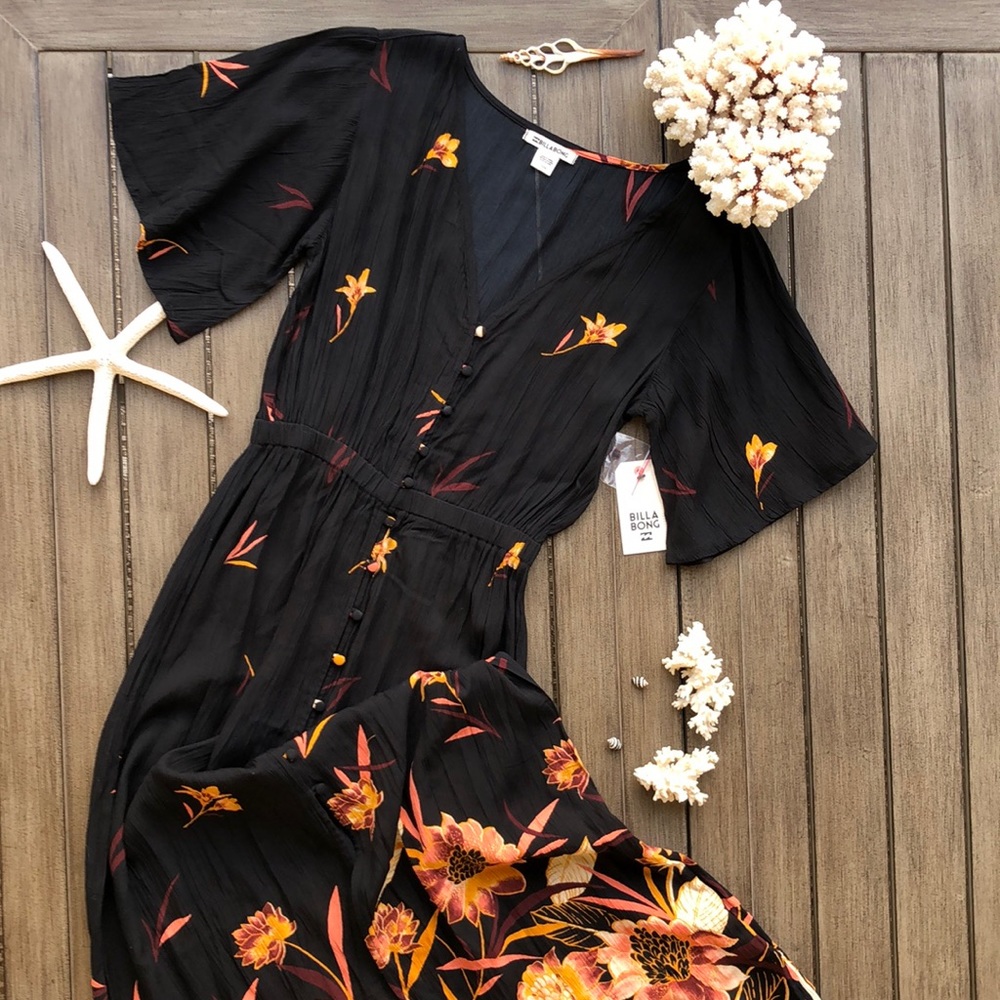 🌴🔆BILLABONG- AUTUMN BREEZE MAXI DRESS🔆🌴 - Picture 2 of 15